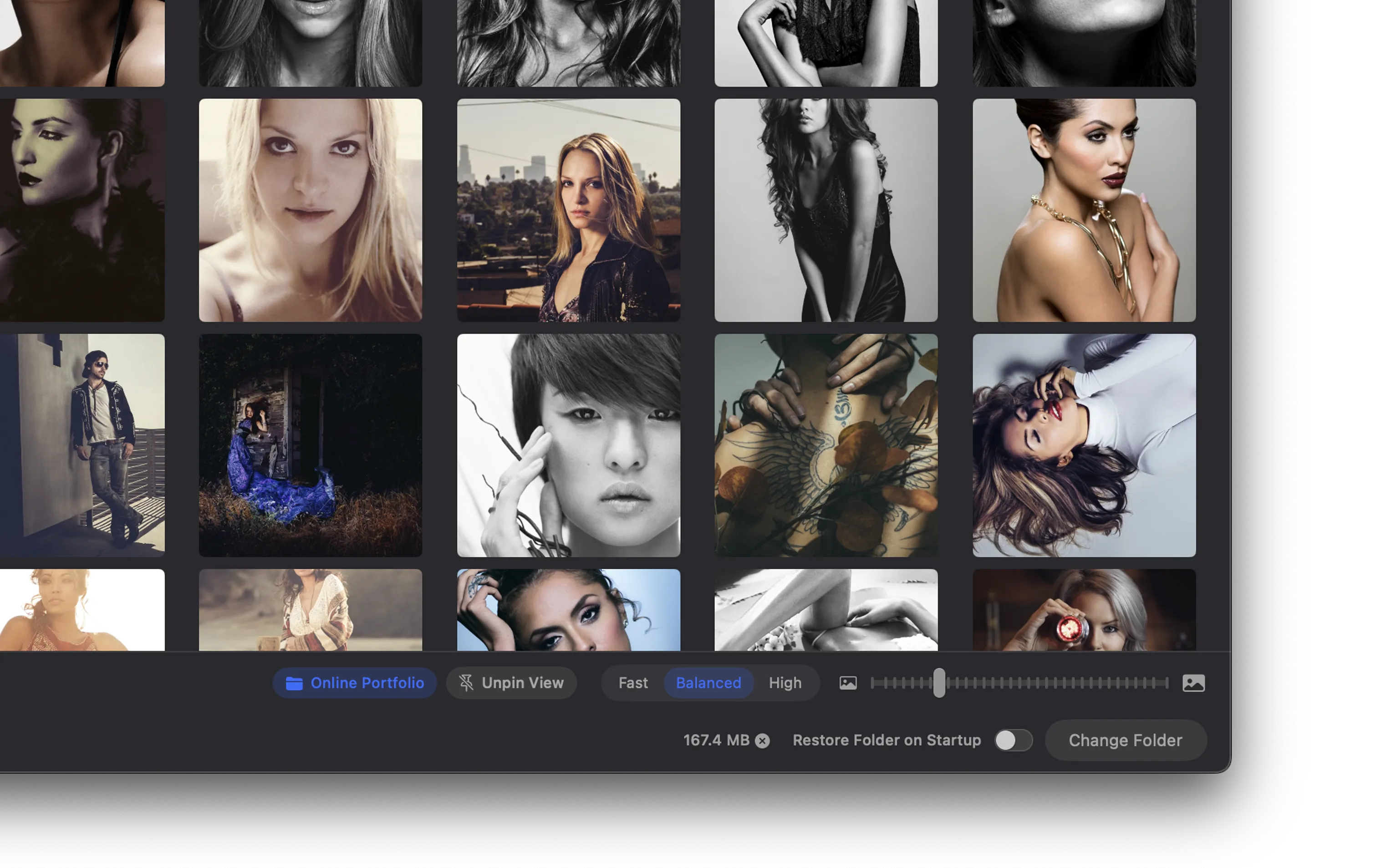 PeekView pinned folders